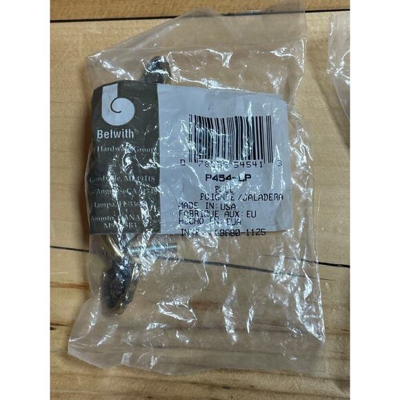 NEW! Belwith KBC Brass Metal Floral Cabinet Door drawer Handles 4.5" Lot of 3 - Picture 4 of 4